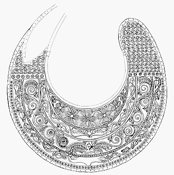 Gilded silver collar with iron backing from Virbitsa, near Preslav